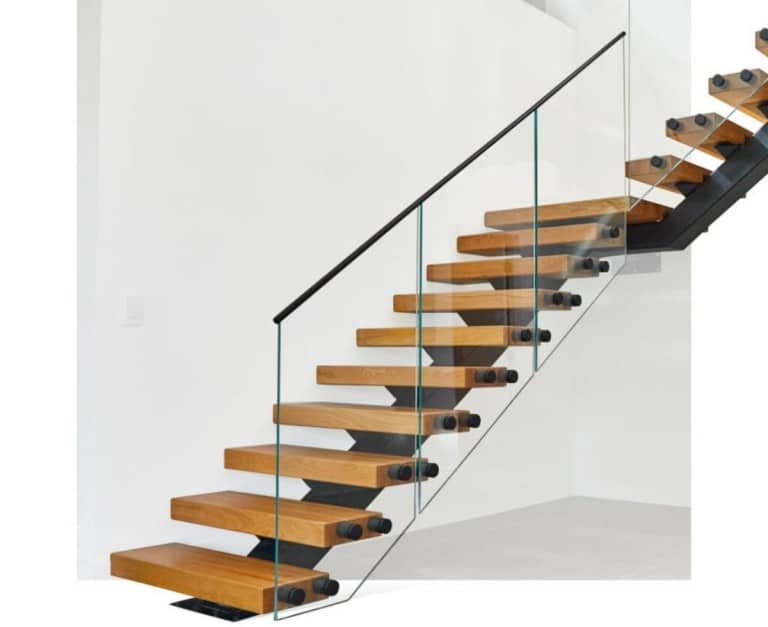 Glass Handrail Stairs in Vancouver