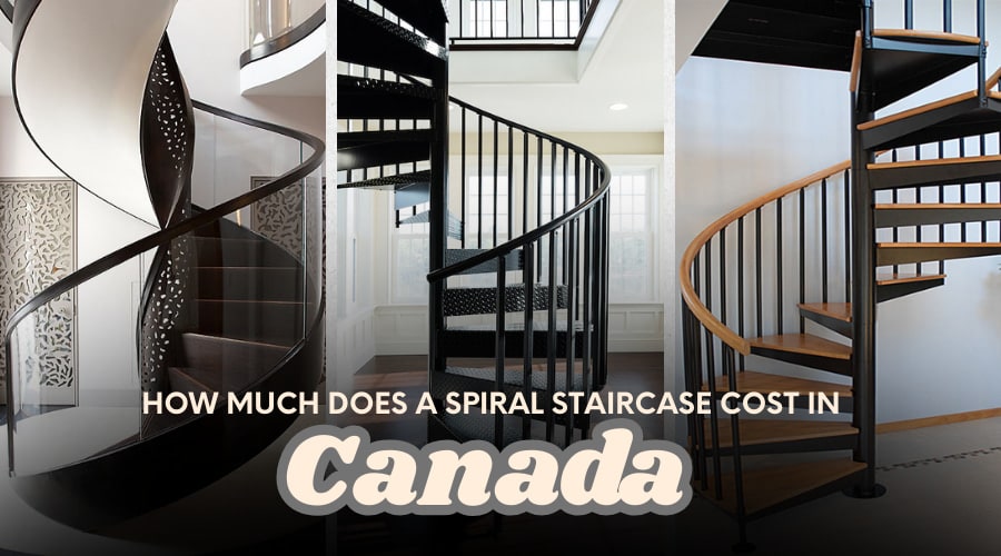 how much does a spiral staircase cost in Canada